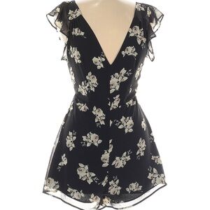 NWT Urban Outfitters Black Floral Romper